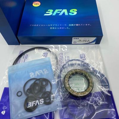 เครื่องจักร TPFE ชุดซีลกระบอกไฮดรอลิกเส้นผ่านศูนย์กลาง 5-500 มม. พร้อมความต้านทานความร้อนของน้ำมัน