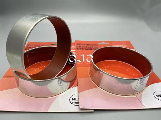 บูชเหล็กชุบแข็ง Oilless Sleeve เลื่อนตัวเองหล่อลื่นสำหรับรถขุด