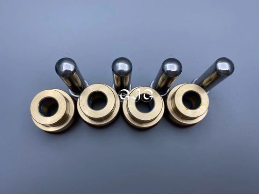 วาล์วนำร่องไฮดรอลิกสีเงิน Pusher Copper NBR วัสดุสำหรับรถขุด
