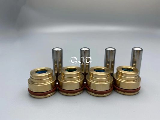 วาล์วนำร่องไฮดรอลิกสีเงิน Pusher Copper NBR วัสดุสำหรับรถขุด