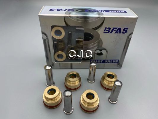 วาล์วนำร่องไฮดรอลิกสีเงิน Pusher Copper NBR วัสดุสำหรับรถขุด