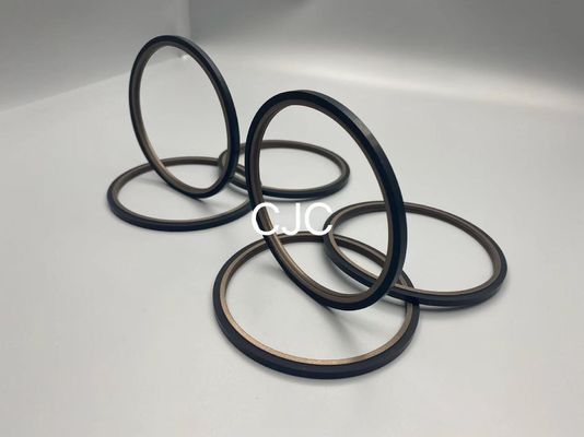 SPN PTFE รถขุดไฮดรอลิกสำริดก้านลูกสูบซีลความต้านทานน้ำมัน