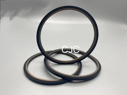 SPN PTFE รถขุดไฮดรอลิกสำริดก้านลูกสูบซีลความต้านทานน้ำมัน